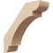 Ekena Millwork 5-inch W x 18-inch D x 18-inch H Olympic Rough Cedar Woodgrain TimberThane Knee Brace, Primed BRCUR05X18X18OLYRCPR - alternate 1